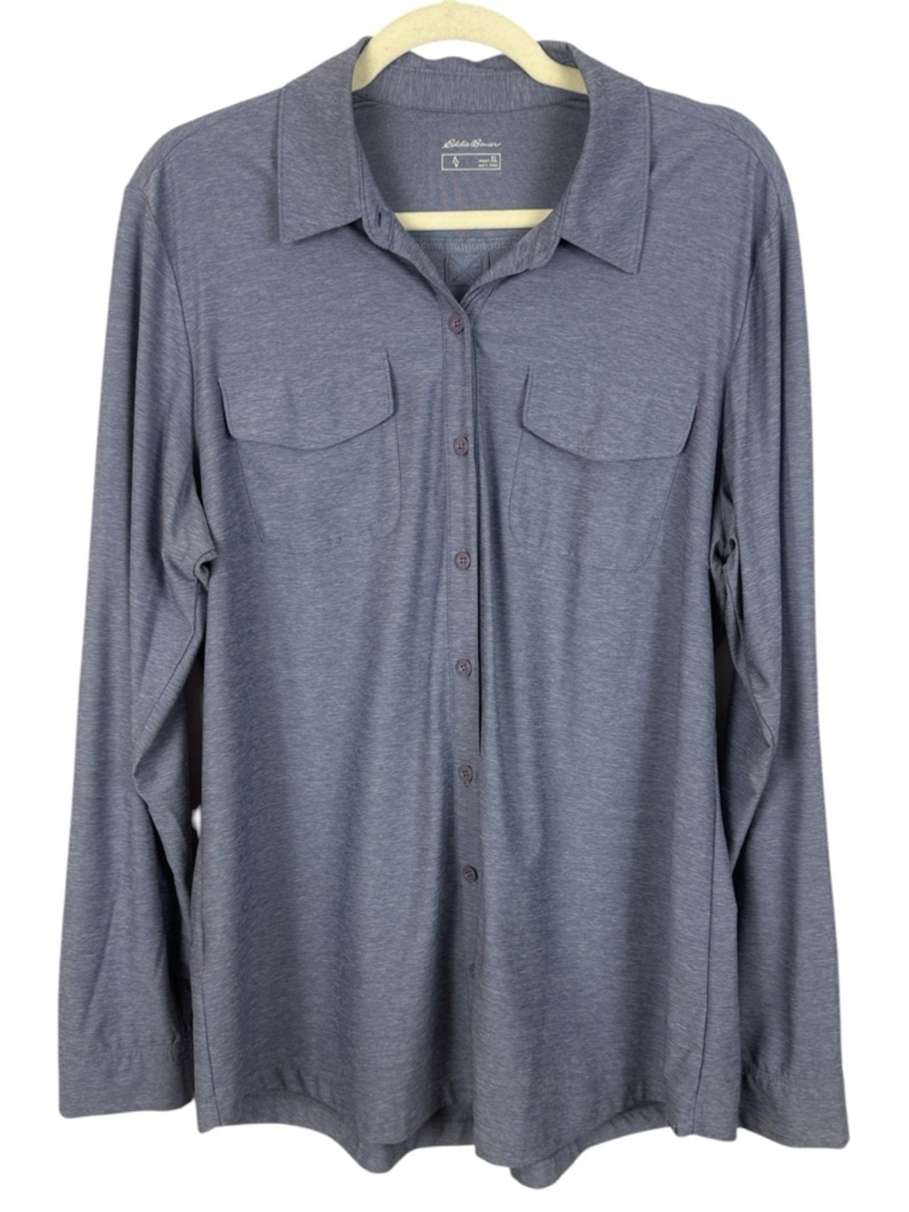 Eddie Bauer Travex Long Sleeve Button Up Performance Shirt - Women’s XL